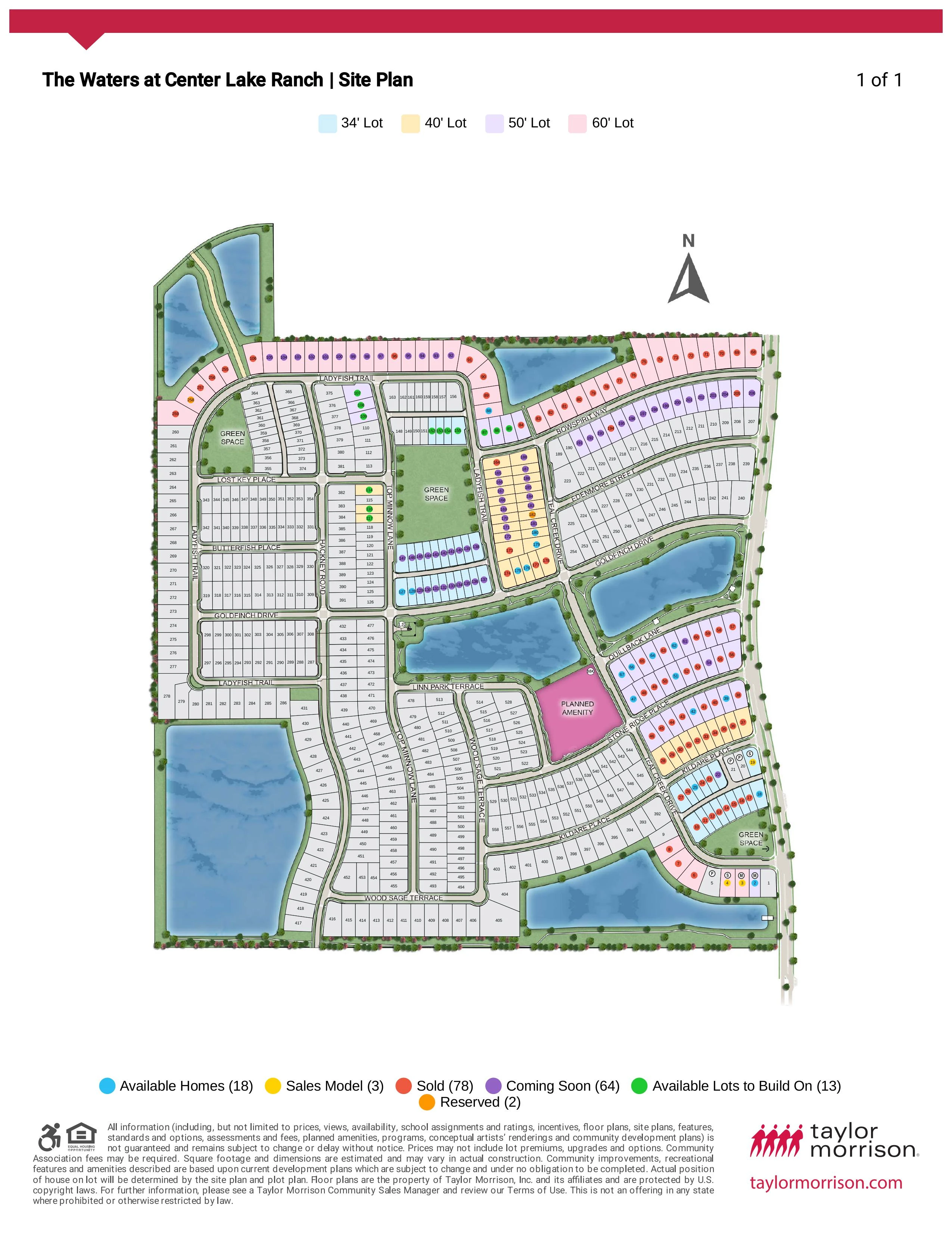 The Waters at Center Lake Ranch Site Plan
